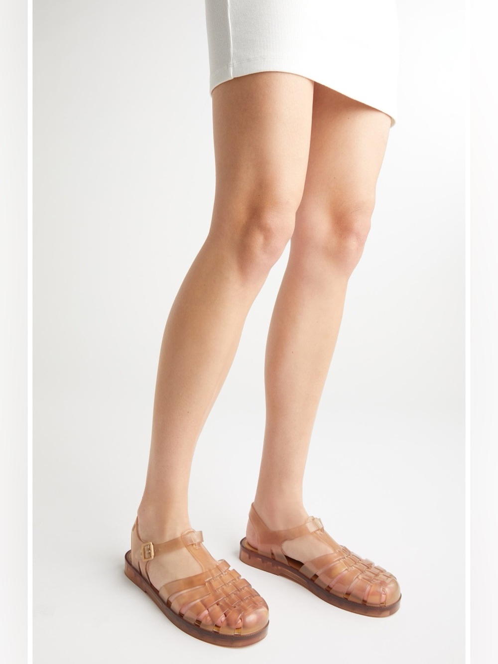 Melissa Transparent Nude Jelly Fisherman Sandals
